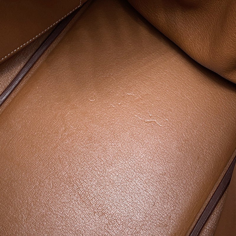 エルメス バーキン40 ゴールド/シルバー金具 トゴ C刻印 HERMES Birkin ハンドバッグ