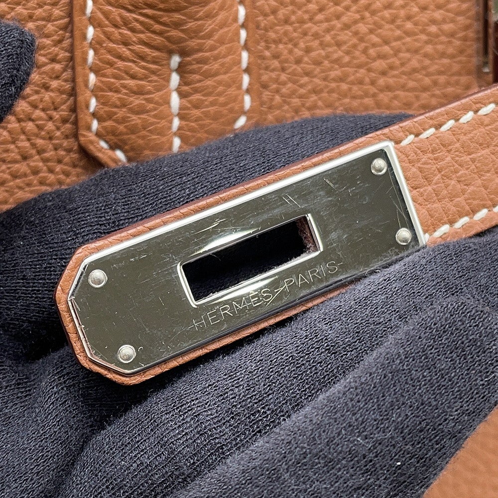 エルメス バーキン40 ゴールド/シルバー金具 トゴ C刻印 HERMES Birkin