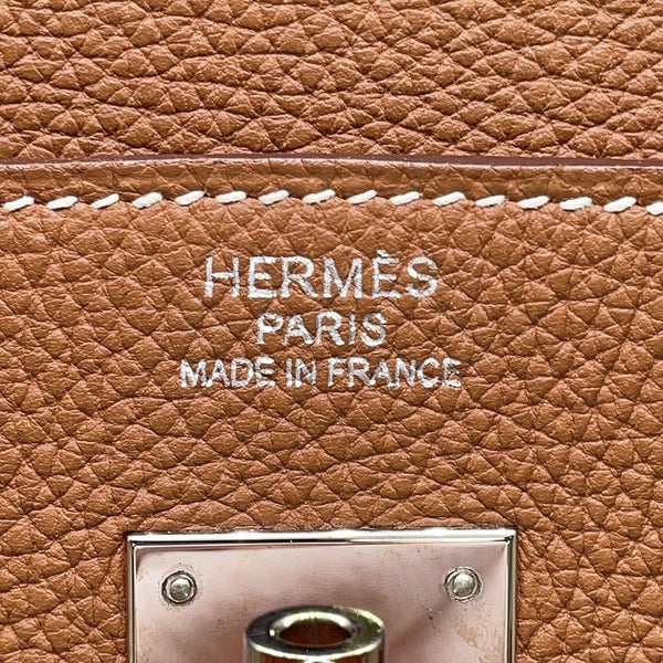 エルメス バーキン40 ゴールド/シルバー金具 トゴ C刻印 HERMES Birkin ハンドバッグ