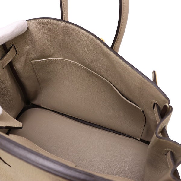 エルメス バーキン25 トゥルティエールグレー/ゴールド金具 トゴ T刻印 HERMES Birkin ハンドバッグ