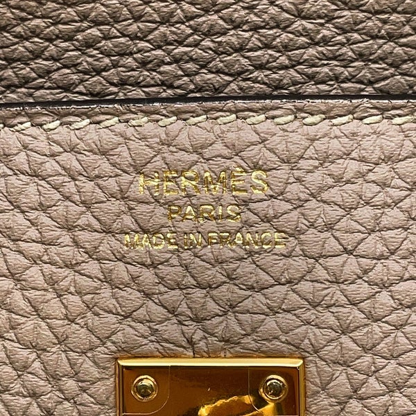 エルメス バーキン25 トゥルティエールグレー/ゴールド金具 トゴ T刻印 HERMES Birkin ハンドバッグ