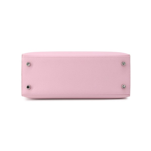エルメス ハンドバッグ ケリー25 外縫い モーヴシルベストル/シルバー金具 エプソン U刻印 HERMES Kelly 2wayバッグ
