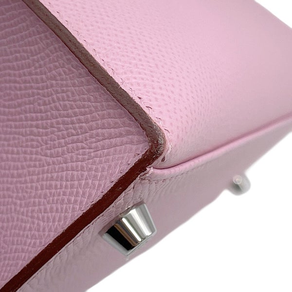エルメス ハンドバッグ ケリー25 外縫い モーヴシルベストル/シルバー金具 エプソン U刻印 HERMES Kelly 2wayバッグ