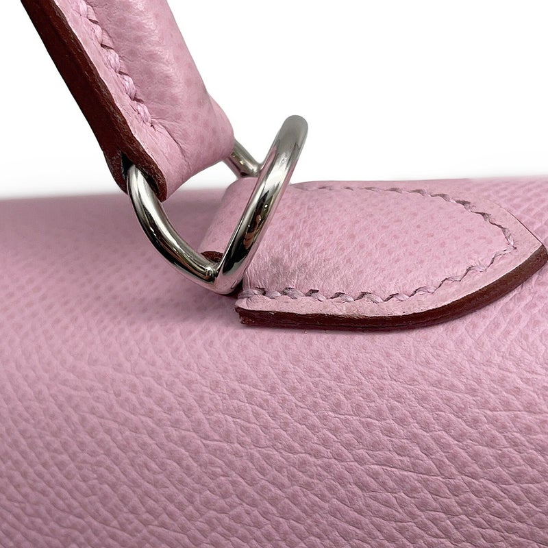 エルメス ハンドバッグ ケリー25 外縫い モーヴシルベストル/シルバー金具 エプソン U刻印 HERMES Kelly 2wayバッグ