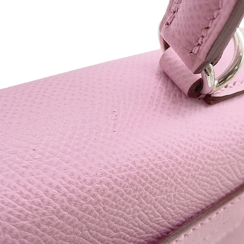 エルメス ハンドバッグ ケリー25 外縫い モーヴシルベストル/シルバー金具 エプソン U刻印 HERMES Kelly 2wayバッグ