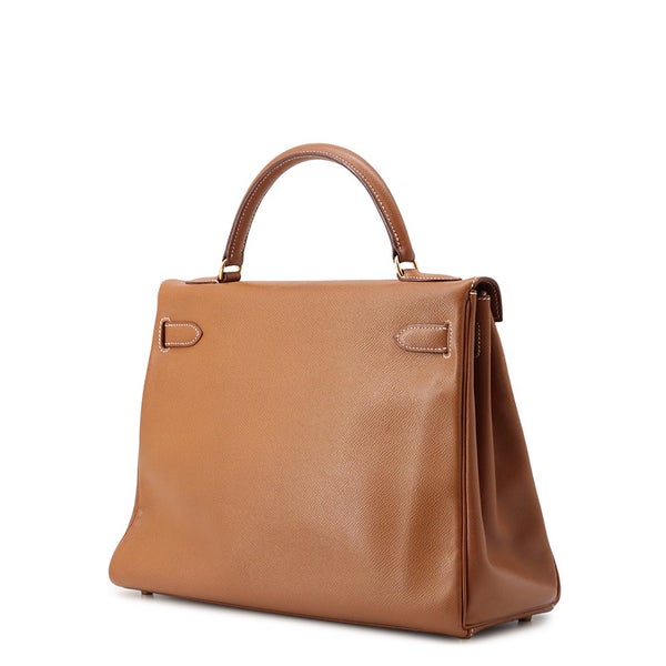 エルメス ハンドバッグ ケリー32 内縫い ゴールド/ゴールド金具 クシュベル 〇Y刻印 HERMES Kelly 2wayバッグ