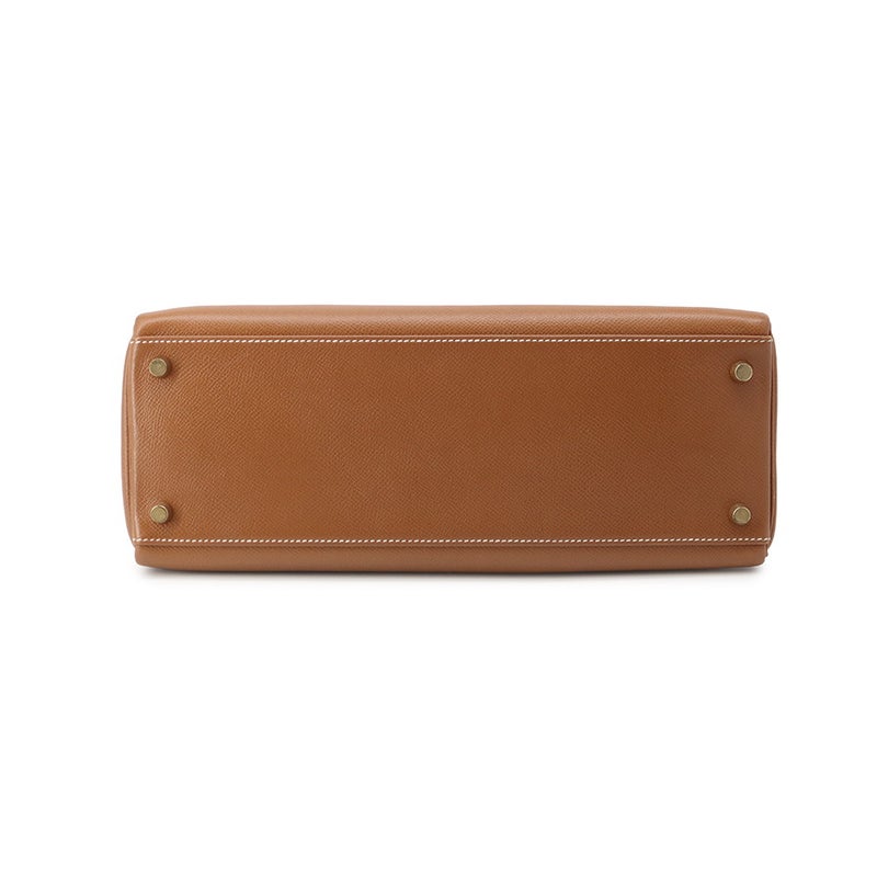 エルメス ハンドバッグ ケリー32 内縫い ゴールド/ゴールド金具 クシュベル 〇Y刻印 HERMES Kelly 2wayバッグ
