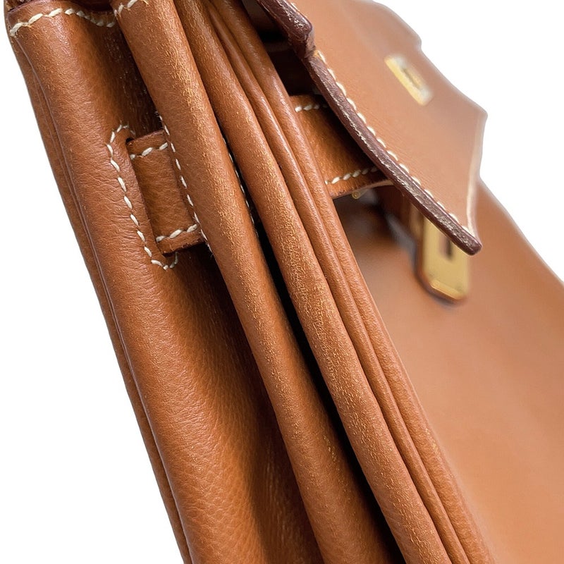 エルメス ハンドバッグ ケリー32 内縫い ゴールド/ゴールド金具 クシュベル 〇Y刻印 HERMES Kelly 2wayバッグ