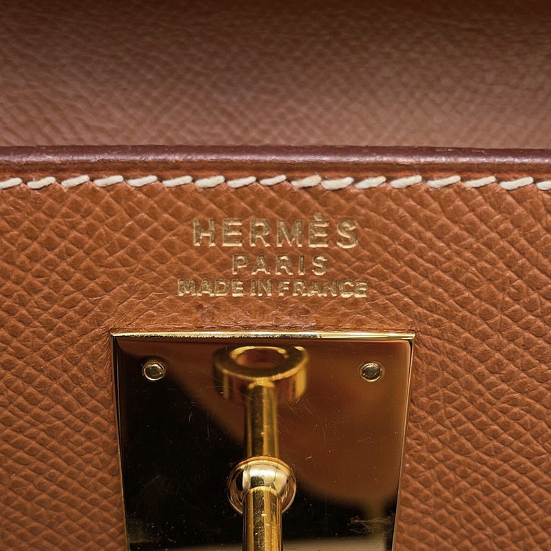 エルメス ハンドバッグ ケリー32 内縫い ゴールド/ゴールド金具 クシュベル 〇Y刻印 HERMES Kelly 2wayバッグ