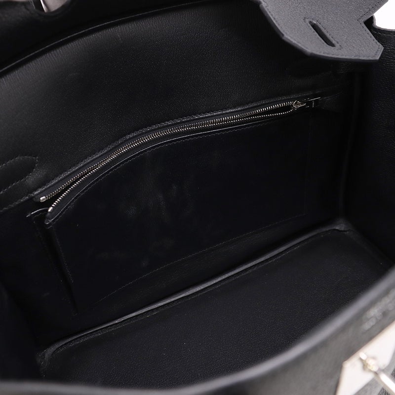 エルメス バーキン30 ブラック/シルバー金具 シェーブルコロマンデル Y刻印 HERMES Birkin ハンドバッグ 黒