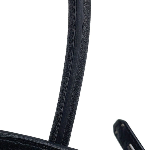 エルメス バーキン30 ブラック/シルバー金具 シェーブルコロマンデル Y刻印 HERMES Birkin ハンドバッグ 黒