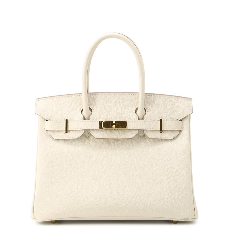 エルメス バーキン30 クレ/ゴールド金具 エプソン U刻印 HERMES Birkin ハンドバッグ