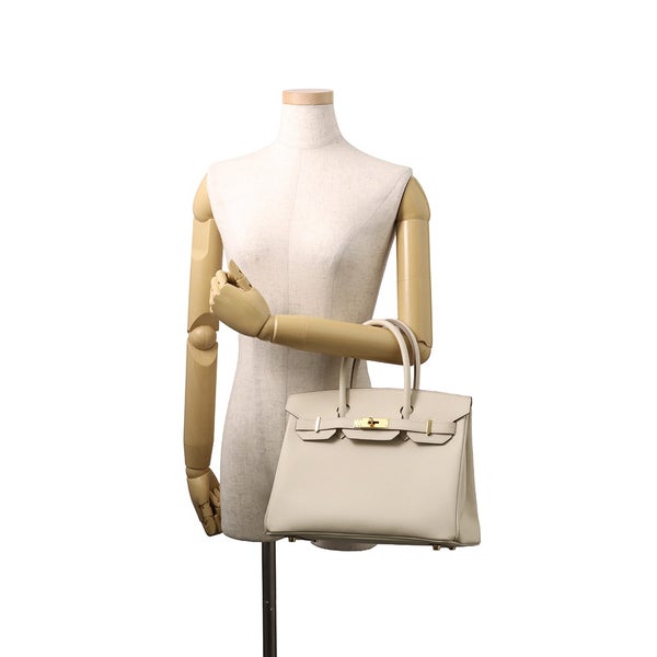 エルメス バーキン30 クレ/ゴールド金具 エプソン U刻印 HERMES Birkin ハンドバッグ