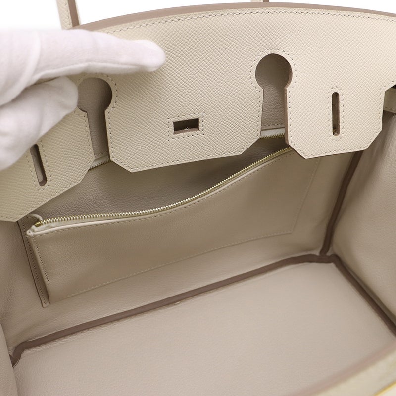エルメス バーキン30 クレ/ゴールド金具 エプソン U刻印 HERMES Birkin ハンドバッグ
