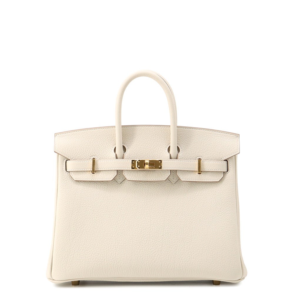 エルメス バーキン25 クレ/ゴールド金具 トゴ K刻印 HERMES Birkin
