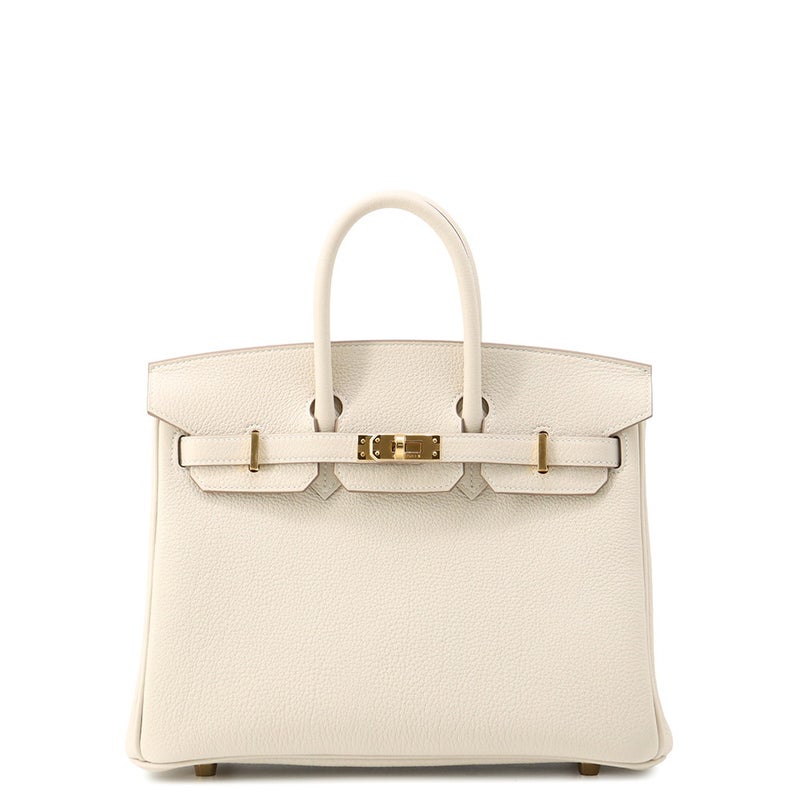エルメス バーキン25 クレ/ゴールド金具 トゴ K刻印 HERMES Birkin ハンドバッグ