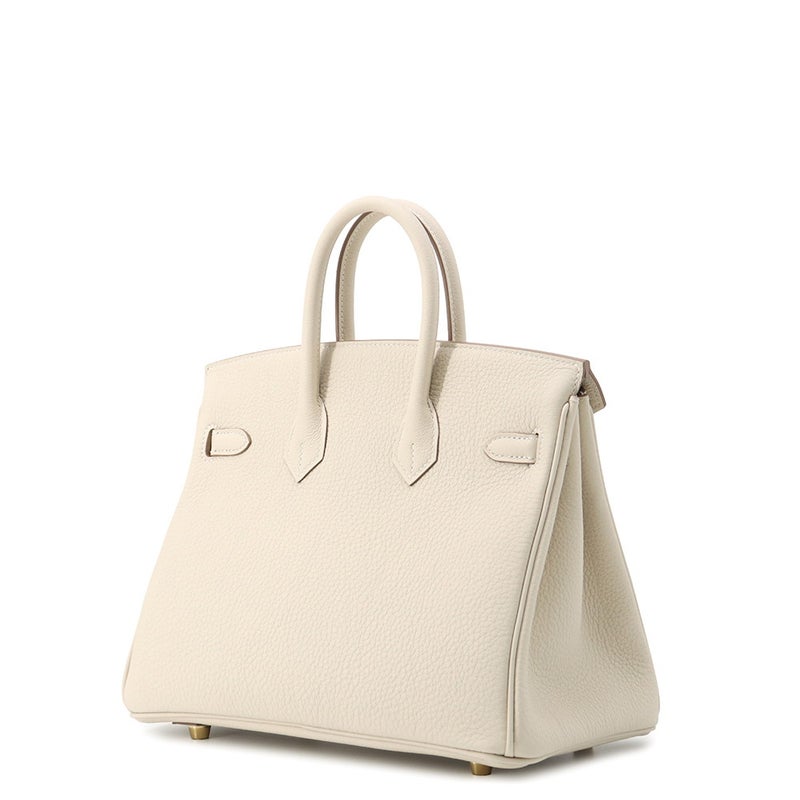 エルメス バーキン25 クレ/ゴールド金具 トゴ K刻印 HERMES Birkin ハンドバッグ