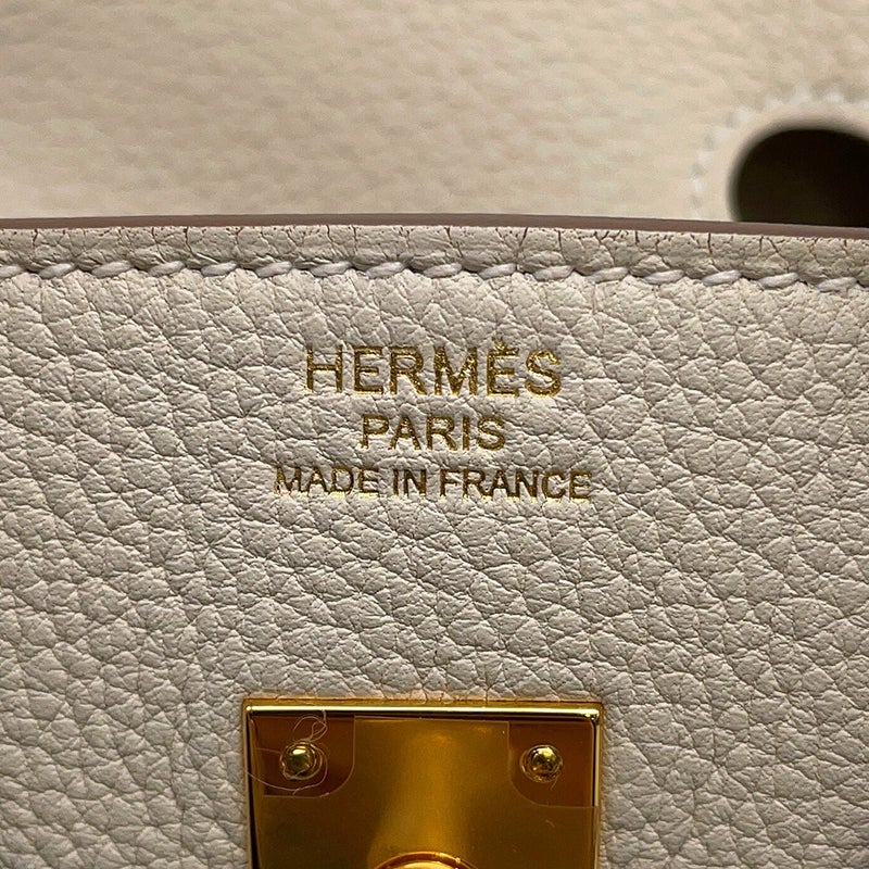 エルメス バーキン25 クレ/ゴールド金具 トゴ K刻印 HERMES Birkin ハンドバッグ