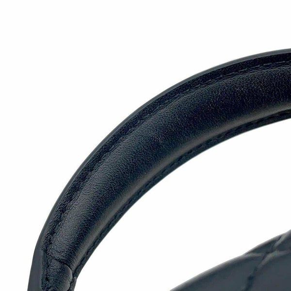 シャネル チェーンショルダーバッグ マトラッセ ココマーク トップハンドル ミニ フラップ ラムスキン AS2431 CHANEL 黒