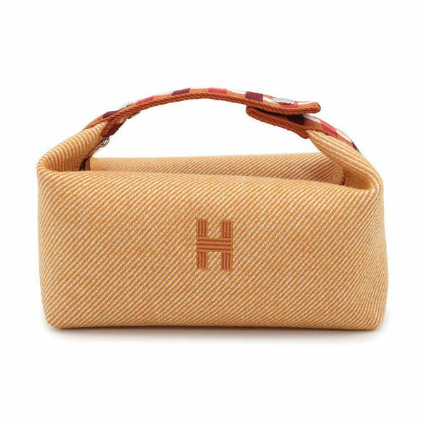 エルメス ポーチ ブリッド・ア・ブラックPM オ・カレ フォーヴ/シルバー金具 キャンバス HERMES