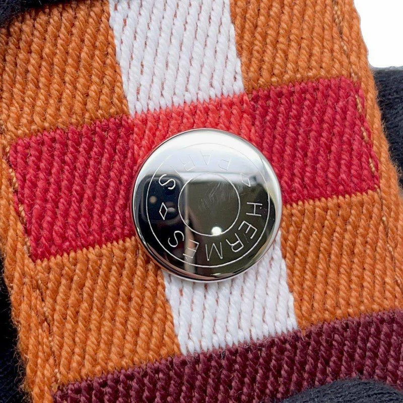 エルメス ポーチ ブリッド・ア・ブラックPM オ・カレ フォーヴ/シルバー金具 キャンバス HERMES