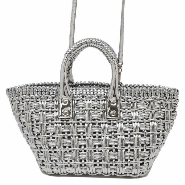 バレンシアガ ハンドバッグ ビストロ XS パテントレザー 671342 BALENCIAGA 2wayバッグ バスケットバッグ