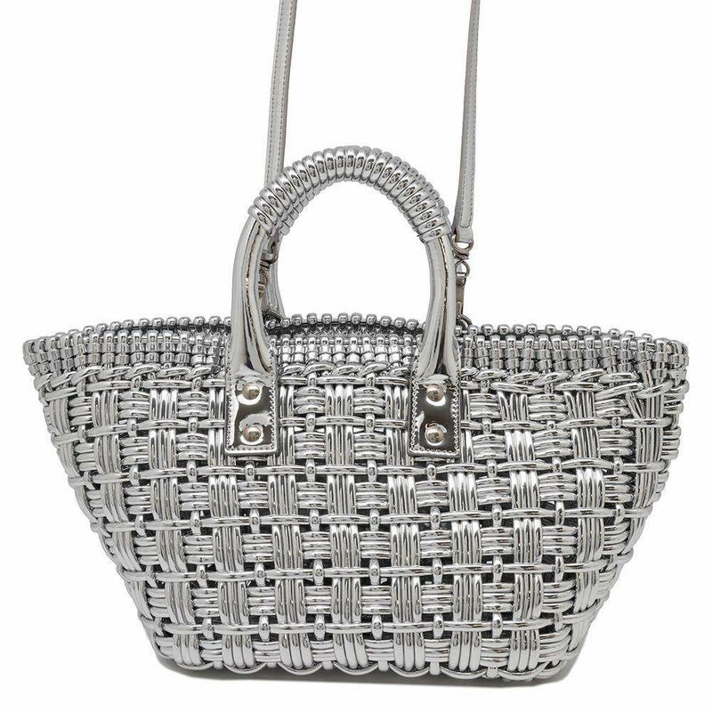 バレンシアガ ハンドバッグ ビストロ XS パテントレザー 671342 BALENCIAGA 2wayバッグ バスケットバッグ