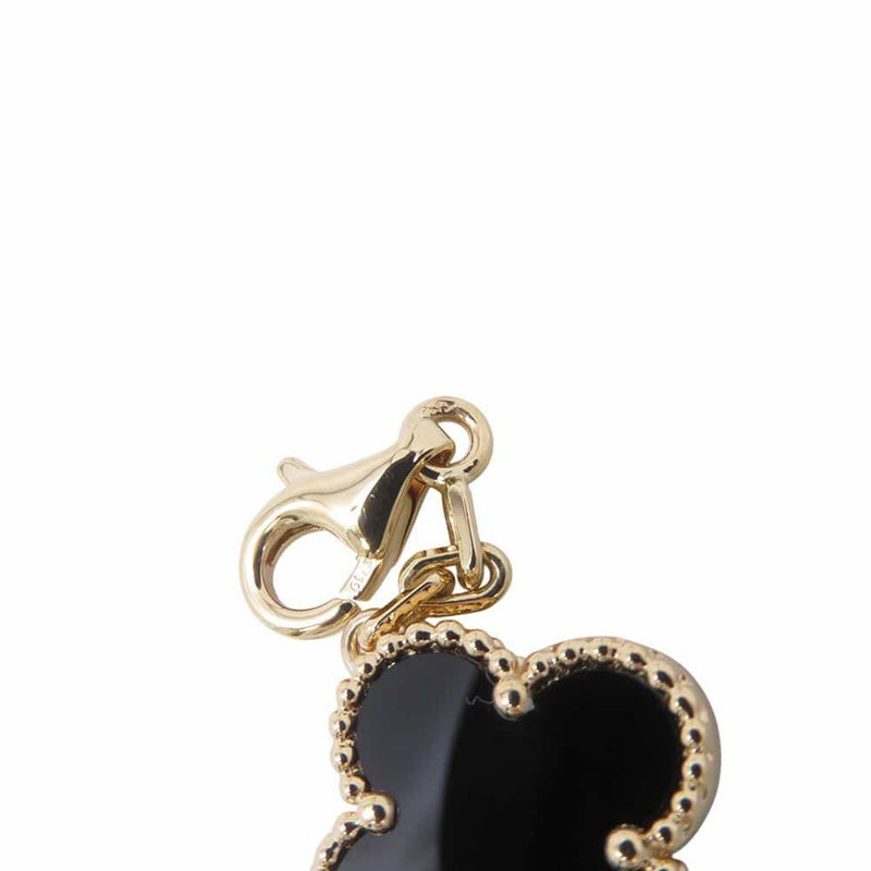 ヴァンクリーフ&アーペル ネックレス ヴィンテージ アルハンブラ ネックレス 10モチーフ オニキス K18YGイエローゴールド VCARA42700