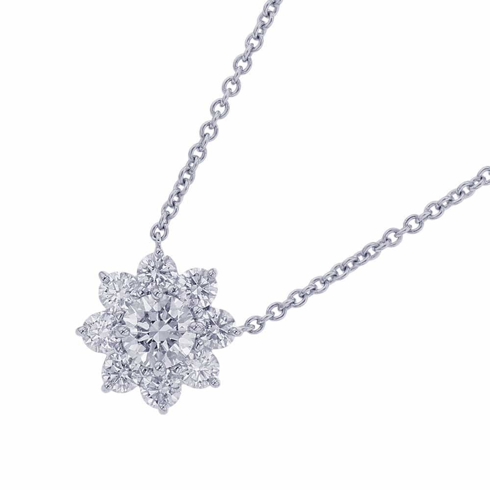 【送料無料】HARRY WINSTON フラワーネックレス ハリーウィンストン ネックレス サンフラワー・ミニ・ペンダント