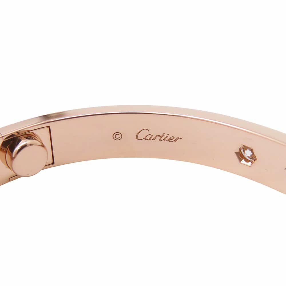 カルティエ ブレスレット ラブブレス クラシック ダイヤ 4P 計0.42ct