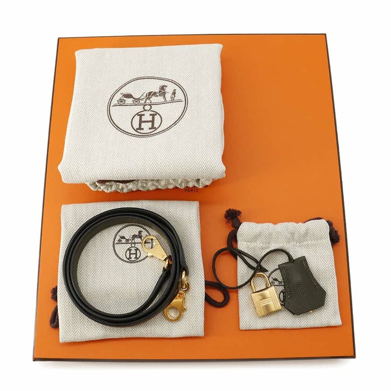 エルメス ハンドバッグ ケリー25 外縫い ヴェールグリス/ゴールド金具 エプソン Z刻印 2wayショルダー