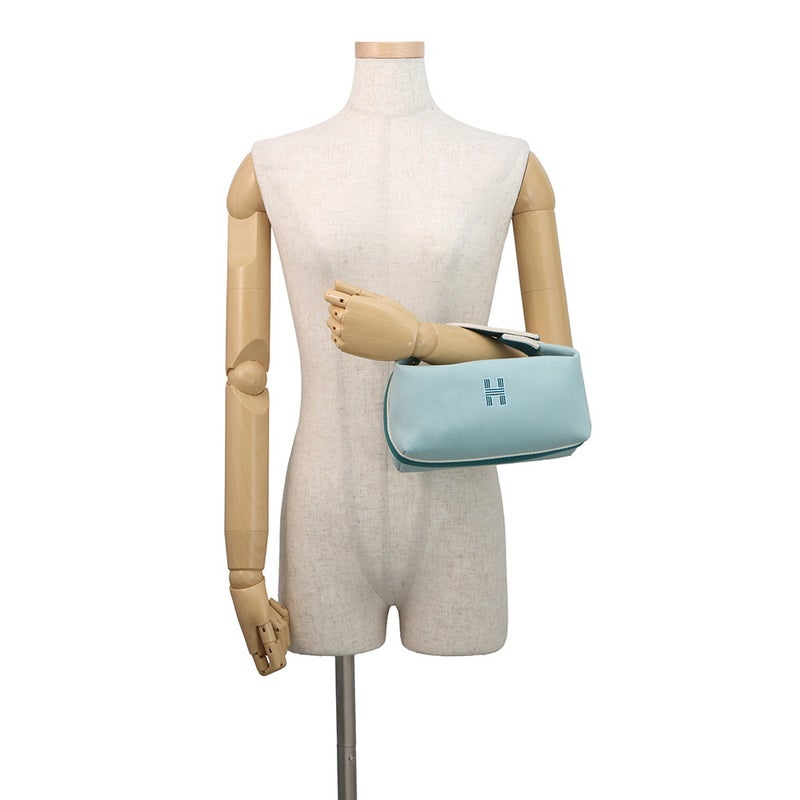 エルメス ポーチ ブリッド・ア・ブラックPM  ユーカリ/シルバー金具 キャンバス HERMES バッグ 小物入れ