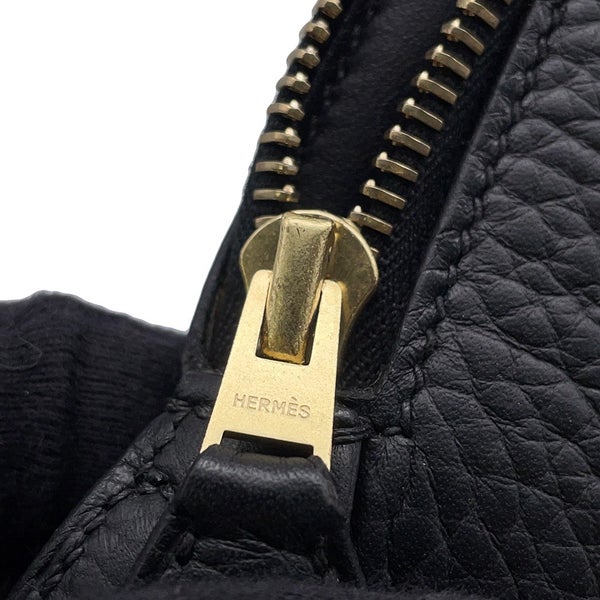 エルメス ハンドバッグ ボリード35 ブラック/ゴールド金具 トリヨンクレマンス □I刻印 ２wayショルダー 黒