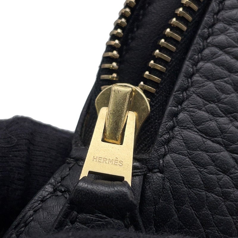 エルメス ハンドバッグ ボリード35 ブラック/ゴールド金具 トリヨンクレマンス □I刻印 ２wayショルダー 黒