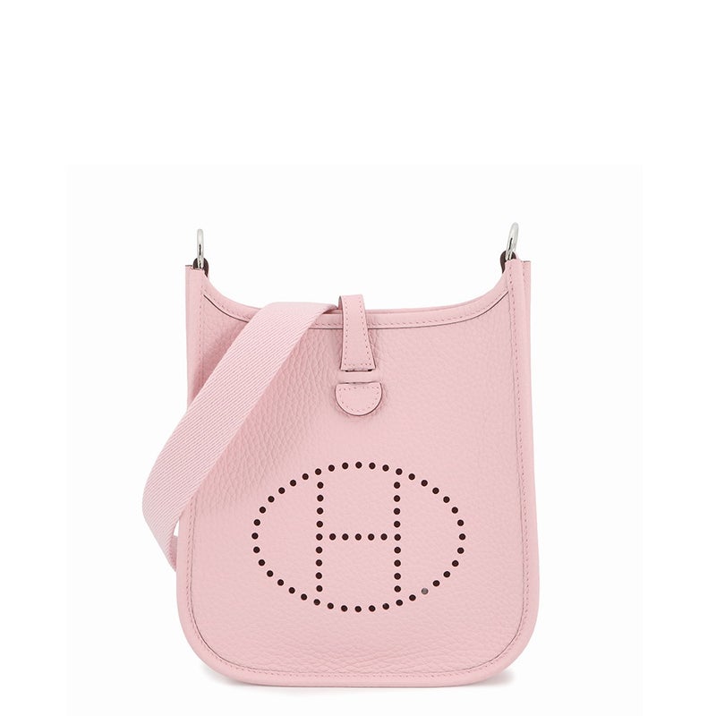 エルメス ショルダーバッグ エブリンTPM 111cm ローズサクラ/シルバー金具 トリヨンクレマンス K刻印 HERMES Evelyne