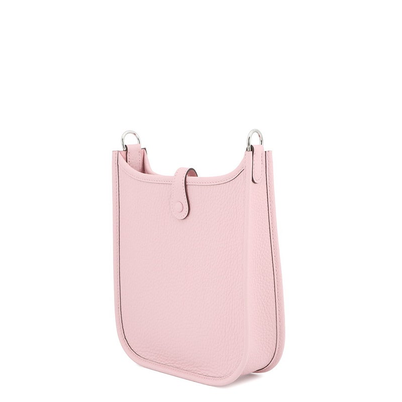 エルメス ショルダーバッグ エブリンTPM 111cm ローズサクラ/シルバー金具 トリヨンクレマンス K刻印 HERMES Evelyne