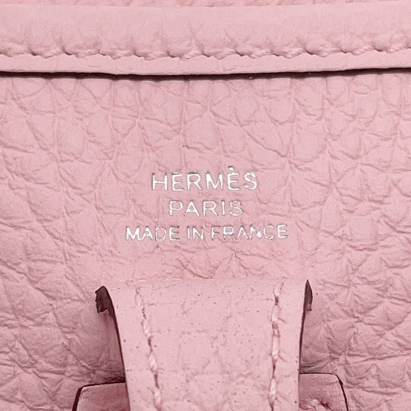 エルメス ショルダーバッグ エブリンTPM 111cm ローズサクラ/シルバー金具 トリヨンクレマンス K刻印 HERMES Evelyne