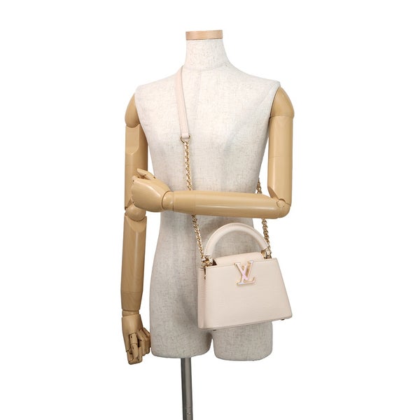ルイヴィトン ハンドバッグ トリヨンレザー カプシーヌ ミニ M23082 LOUIS VUITTON ヴィトン 2way ショルダーバッグ