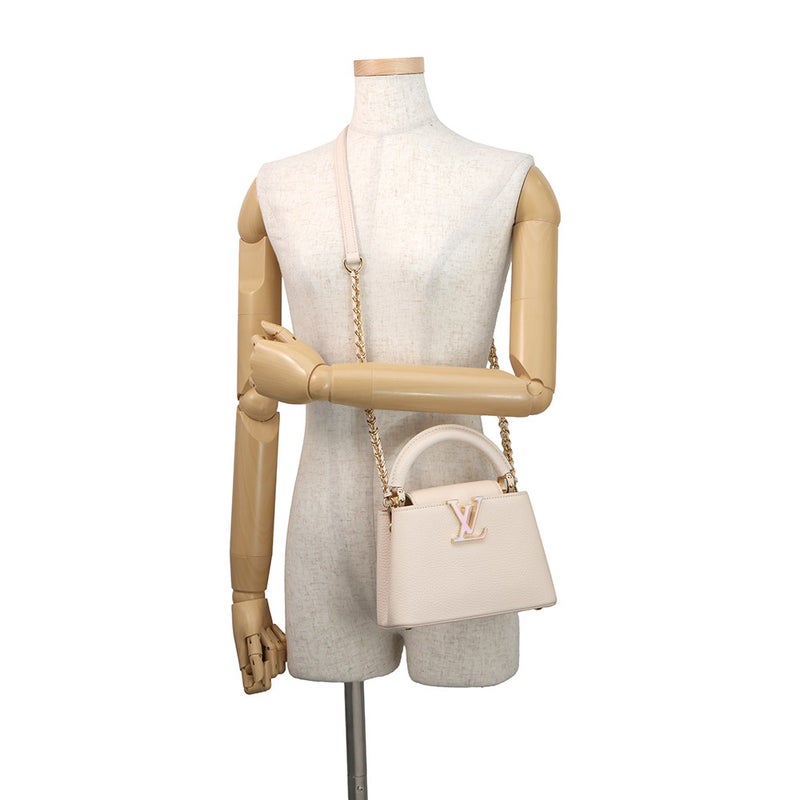 ルイヴィトン ハンドバッグ トリヨンレザー カプシーヌ ミニ M23082 LOUIS VUITTON ヴィトン 2way ショルダーバッグ