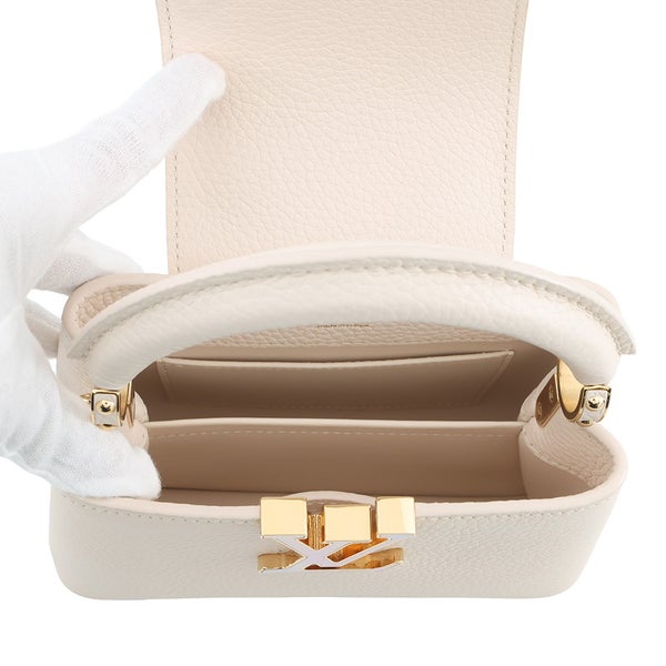 ルイヴィトン ハンドバッグ トリヨンレザー カプシーヌ ミニ M23082 LOUIS VUITTON ヴィトン 2way ショルダーバッグ