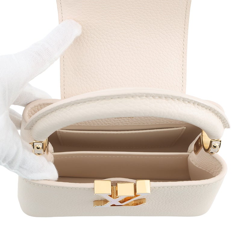 ルイヴィトン ハンドバッグ トリヨンレザー カプシーヌ ミニ M23082 LOUIS VUITTON ヴィトン 2way ショルダーバッグ