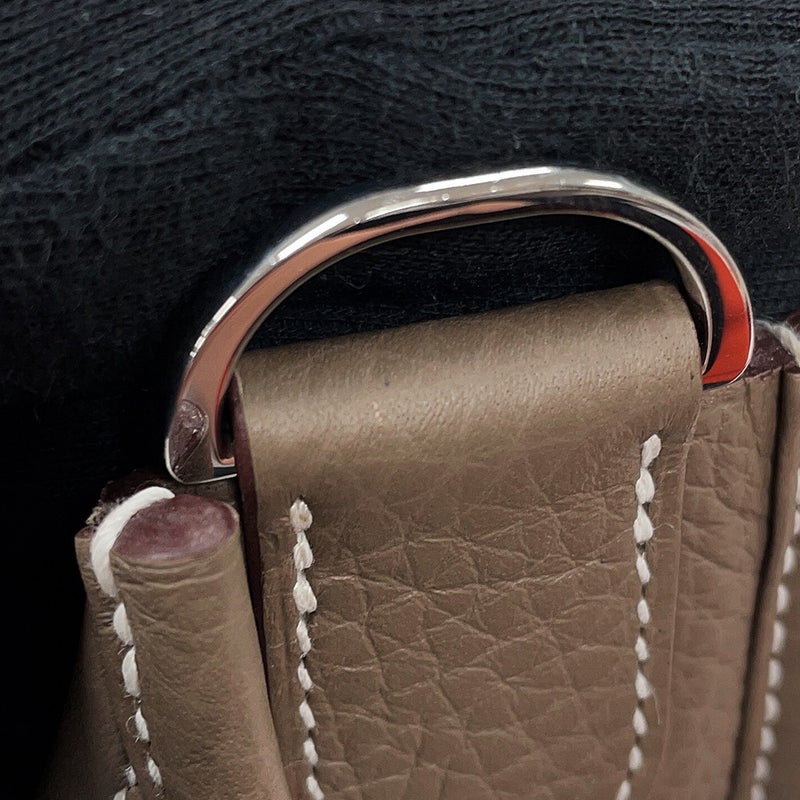 エルメス ショルダーバッグ エブリン3 PM エトゥープ/シルバー金具 トリヨンクレマンス K刻印HERMES Evelyne