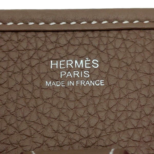 エルメス ショルダーバッグ エブリン3 PM エトゥープ/シルバー金具 トリヨンクレマンス K刻印HERMES Evelyne