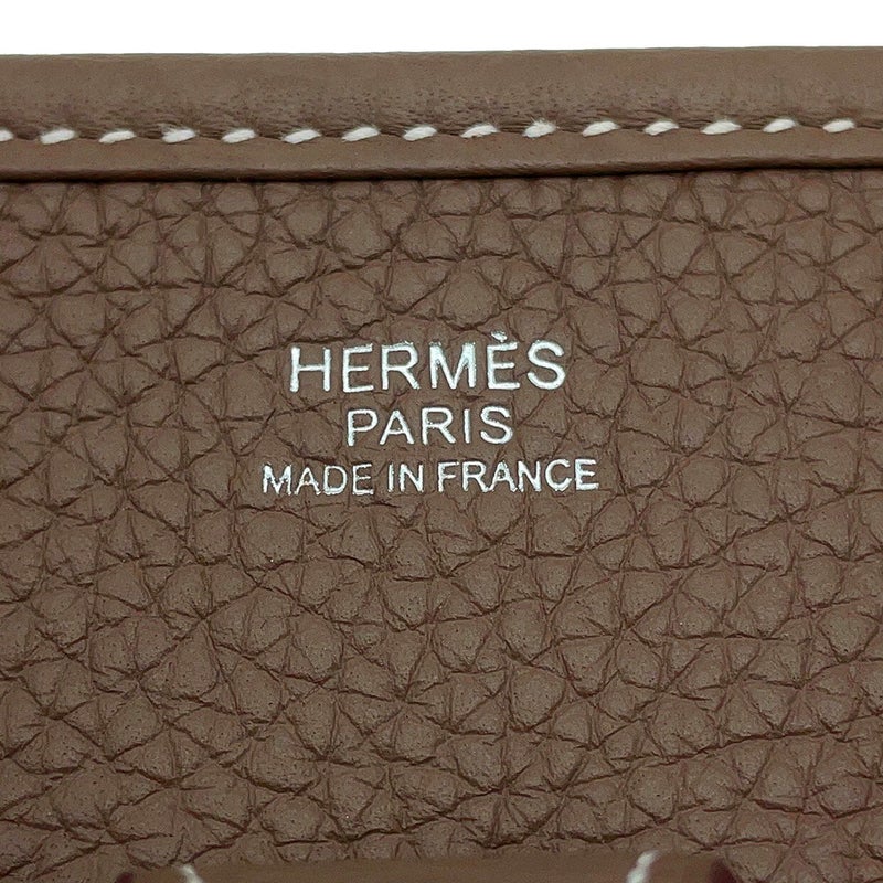 エルメス ショルダーバッグ エブリン3 PM エトゥープ/シルバー金具 トリヨンクレマンス K刻印HERMES Evelyne