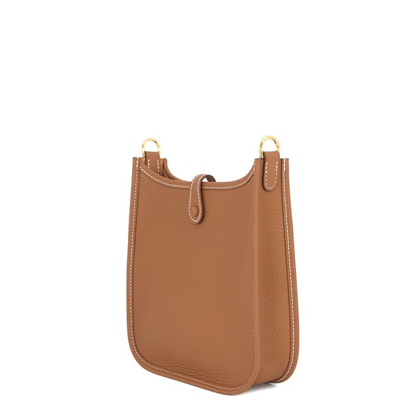 エルメス ショルダーバッグ エブリンTPM 85cm ゴールド/ゴールド金具 トリヨンクレマンス G刻印 HERMES Evelyne