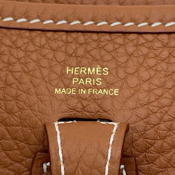 エルメス ショルダーバッグ エブリンTPM 85cm ゴールド/ゴールド金具 トリヨンクレマンス G刻印 HERMES Evelyne