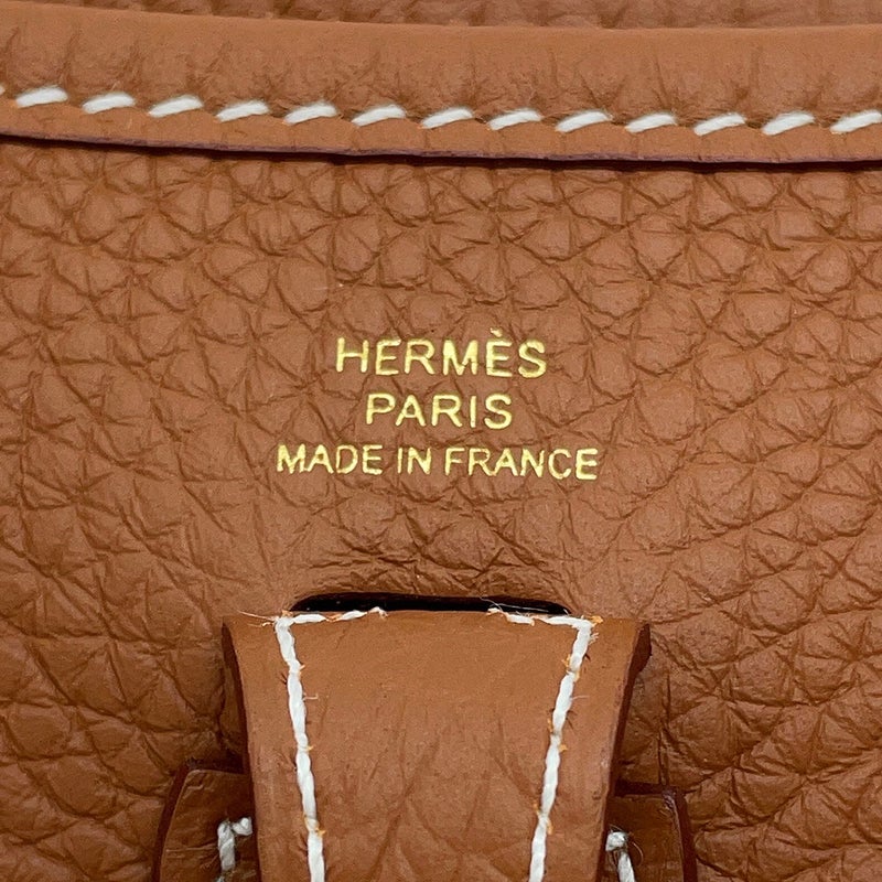 エルメス ショルダーバッグ エブリンTPM 85cm ゴールド/ゴールド金具 トリヨンクレマンス G刻印 HERMES Evelyne