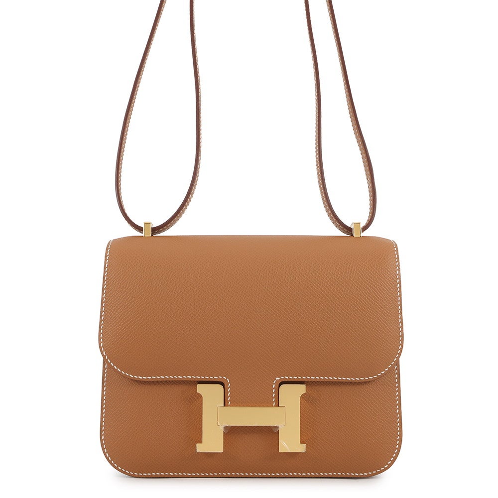 エルメス HERMES コンスタンス3ミニミロワール B刻 グラファイト ゴールド金具 エプソン レディース ショルダーバッグ HERMES（エルメス） コンスタンス 3 ミニ ミロワール B刻印 ブルー