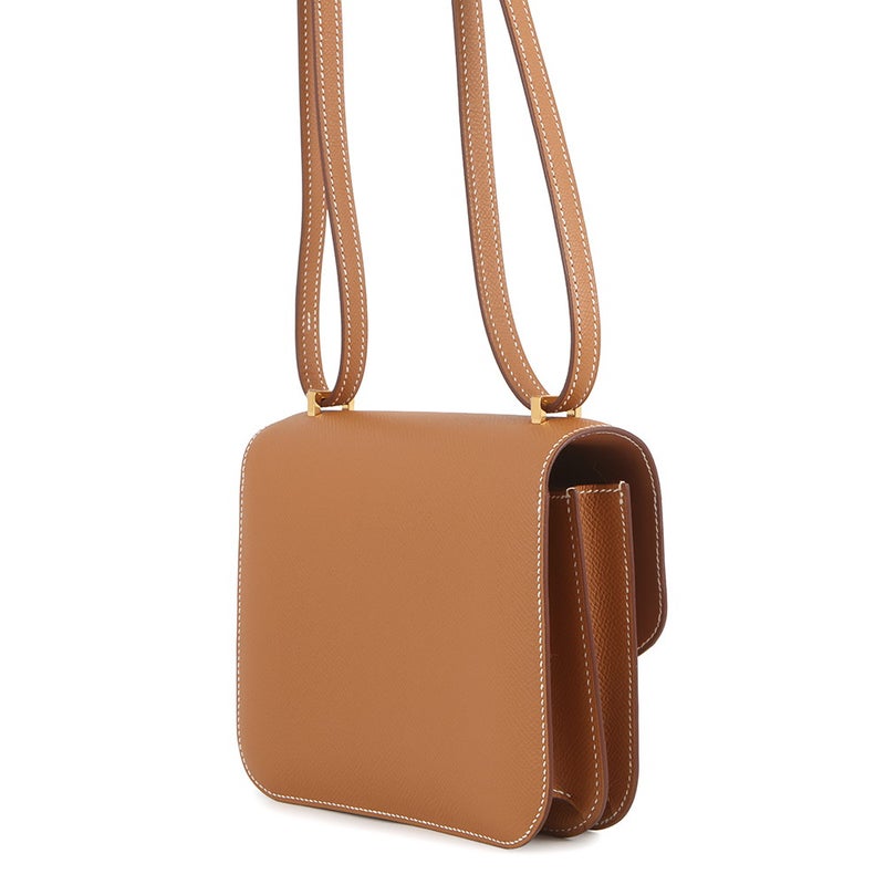 エルメス ショルダーバッグ ミニ コンスタンス3 ミロワール ゴールド/ゴールド金具 エプソン W刻印 HERMES Constance