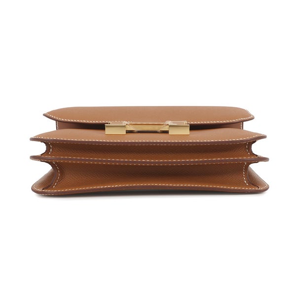 エルメス ショルダーバッグ ミニ コンスタンス3 ミロワール ゴールド/ゴールド金具 エプソン W刻印 HERMES Constance